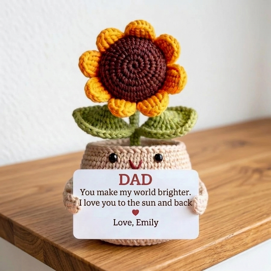 Custom Flower Crochet Father's Day Gift
