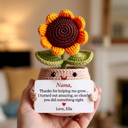 Individuelles lustiges Blumen-HΓ€kelgeschenk zum Muttertag