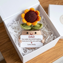 Custom Flower Crochet Father's Day Gift