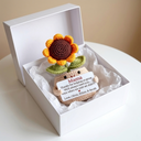 Personalisiertes Blumen-HΓ€kelgeschenk zum Muttertag