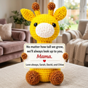 Custom Giraffe Crochet Gift For Mom, Grandma