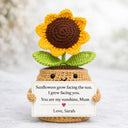 You are my sunshine - Custom Flower Crochet Mother's Day Gift - Permagift