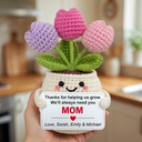Ich werde dich immer brauchen, Mama – individuelles Tulpen-Häkelgeschenk