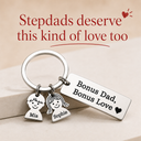Custom Name Keychain Gift -Gift for Stepdad, Dad