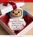 Ich hab dich lieb bis zum Mond und zurück - Persönliches Astronauten-Geschenk für Mama, Oma