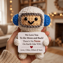 I Love You To The Moon & back - Custom Astronaut Gift For Mom, Grandma - Permagift