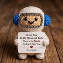 I Love You To The Moon & back - Custom Astronaut Gift For Mom, Grandma - Permagift