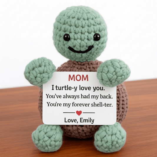 Custom Turtle Crochet Mother's day gift for Mom, Grandma - Permagift