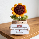 Custom Flower Crochet Father's Day Gift