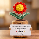 Ich werde dich immer brauchen – Individuelles Gänseblümchen-Häkelgeschenk für Mama, Oma