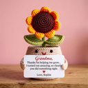 Individuelles lustiges Blumen-Häkelgeschenk zum Muttertag