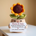 Personalisiertes Blumenhäkelgeschenk zum Muttertag
