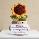 Personalisiertes Blumenhäkelgeschenk zum Muttertag