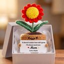 Ich werde dich immer brauchen – Individuelles Gänseblümchen-Häkelgeschenk für Mama, Oma