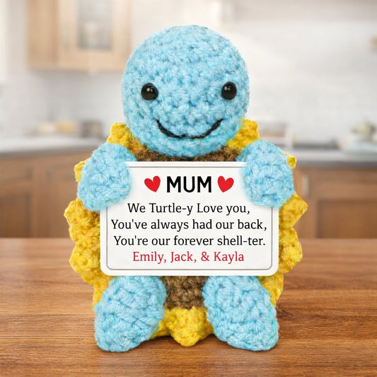 Custom Turtle Crochet Mother's day gift - Permagift
