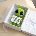 You're the best thing I've ever found on Earth - Crochet Alien Gift - Permagift
