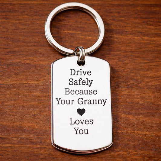 Drive Safely Custom Keychain - Permagift