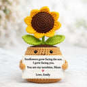 You are my sunshine - Custom Flower Crochet Mother's Day Gift - Permagift