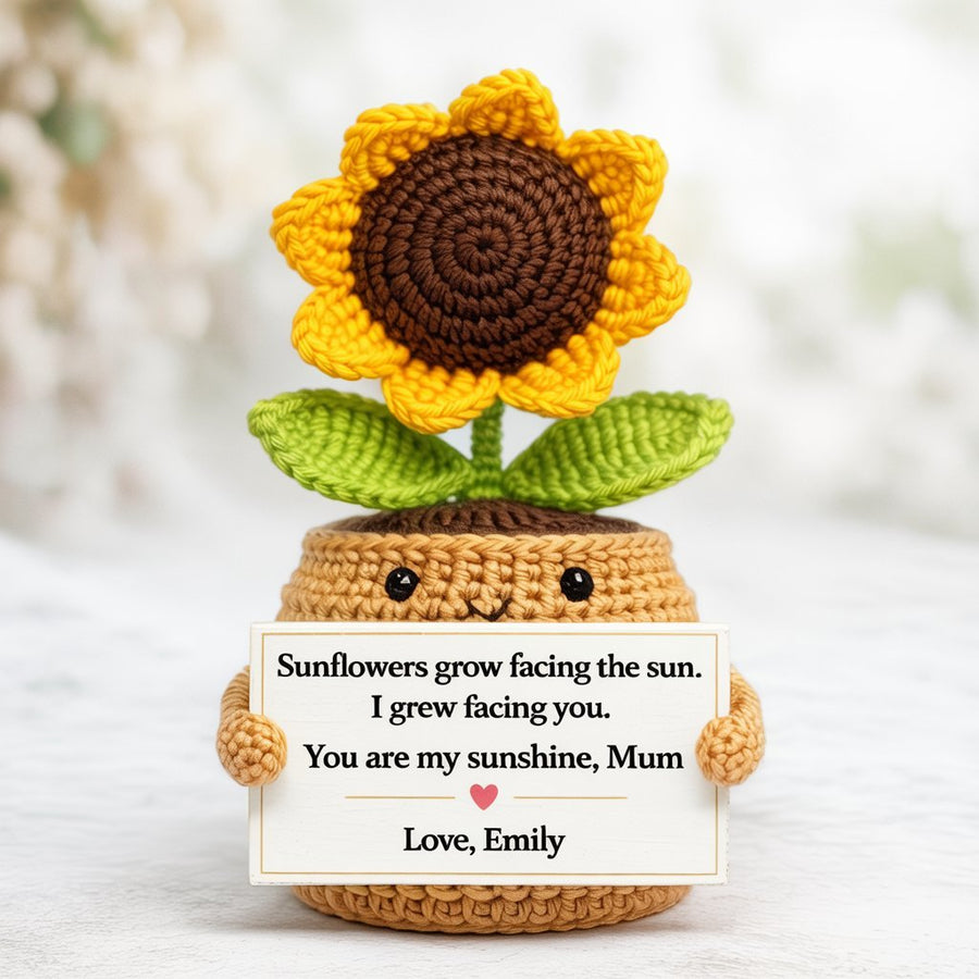 You are my sunshine - Custom Flower Crochet Mother's Day Gift - Permagift