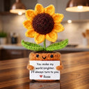 You Make My World Brighter - Custom Crochet Gift - Permagift