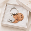Custom Initials Penny Keychain - Gift For Dad