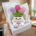 Ich werde dich immer brauchen, Mama – individuelles Tulpen-Häkelgeschenk