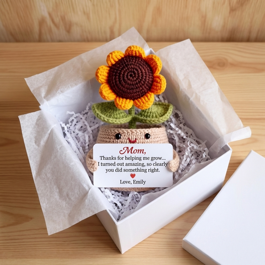 Custom Funny Flower Crochet Mother's Day Gift