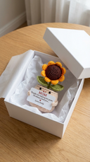 Personalisiertes Blumenhäkelgeschenk zum Muttertag