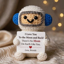 I Love You To The Moon & back - Custom Astronaut Gift For Mom, Grandma - Permagift