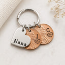 Custom Initials Penny Keychain - Gift For Dad